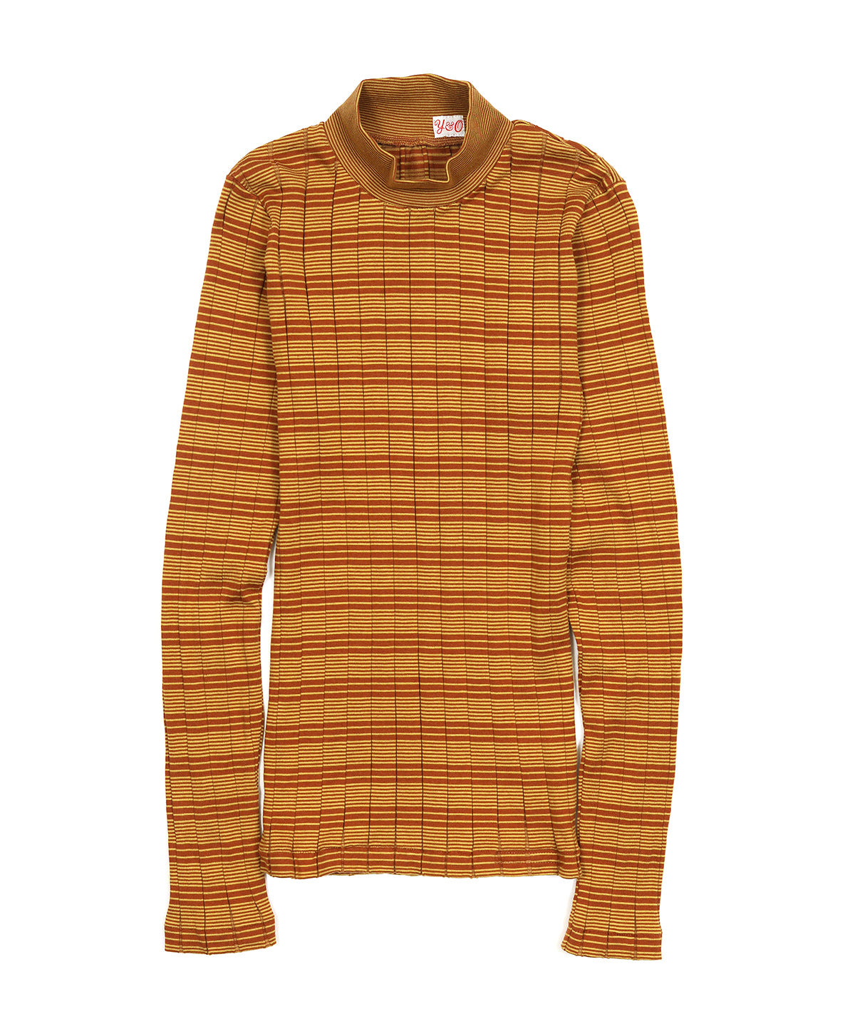 BROAD RIB HI NECK LS