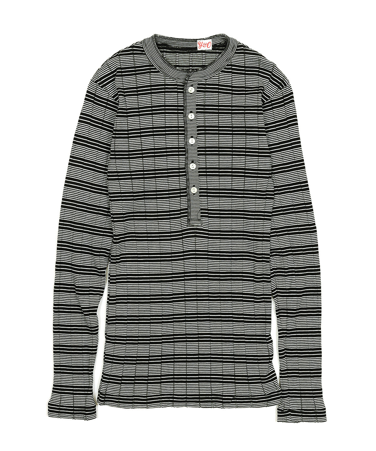 BROAD RIB HENLEY NECK LS
