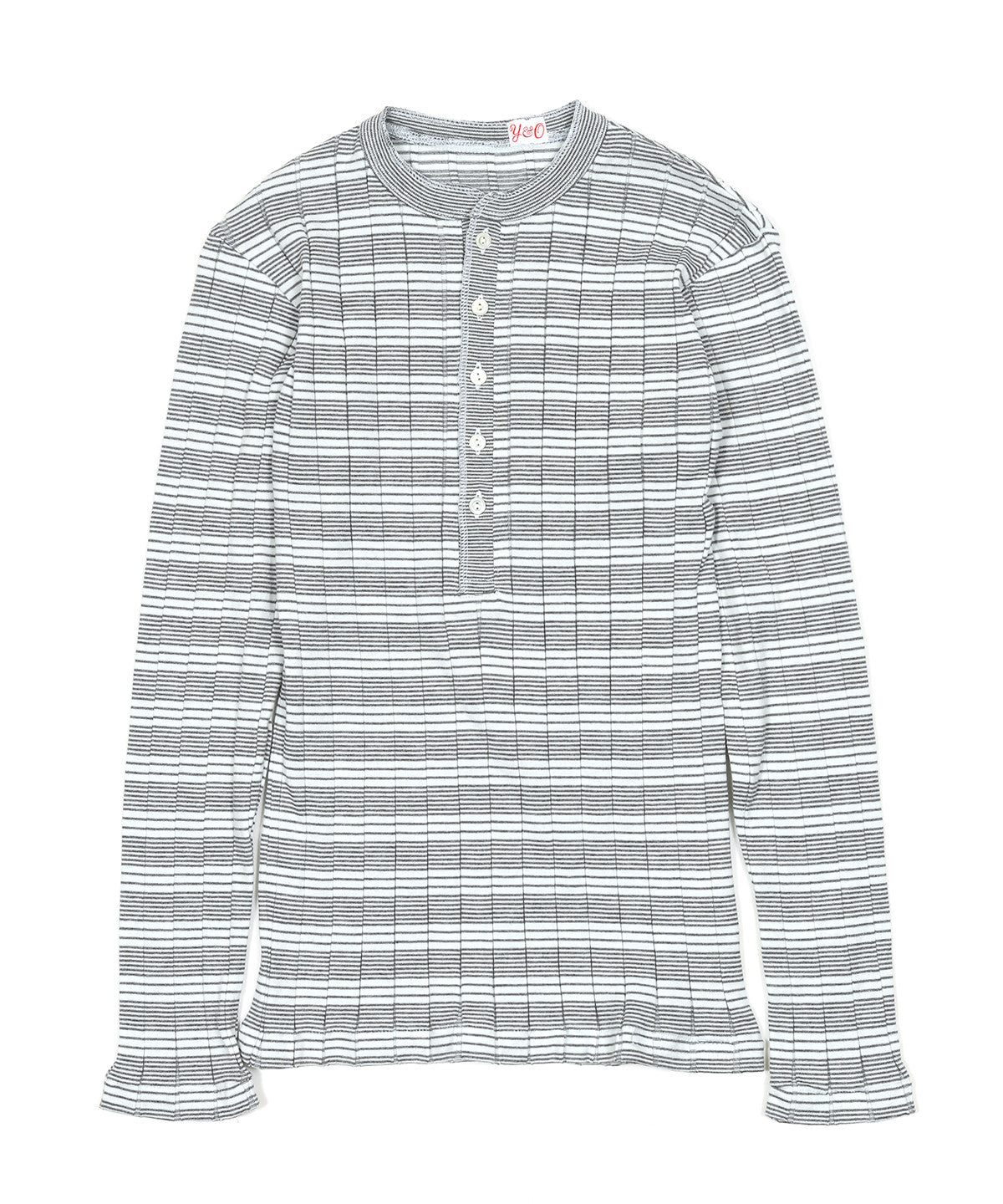 BROAD RIB HENLEY NECK LS